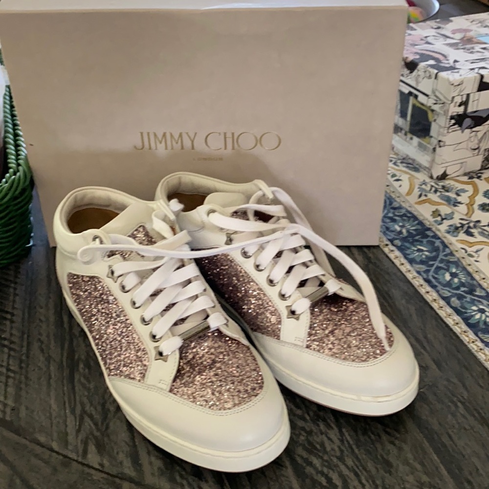 Jimmy Choo tea rose glitter Miami